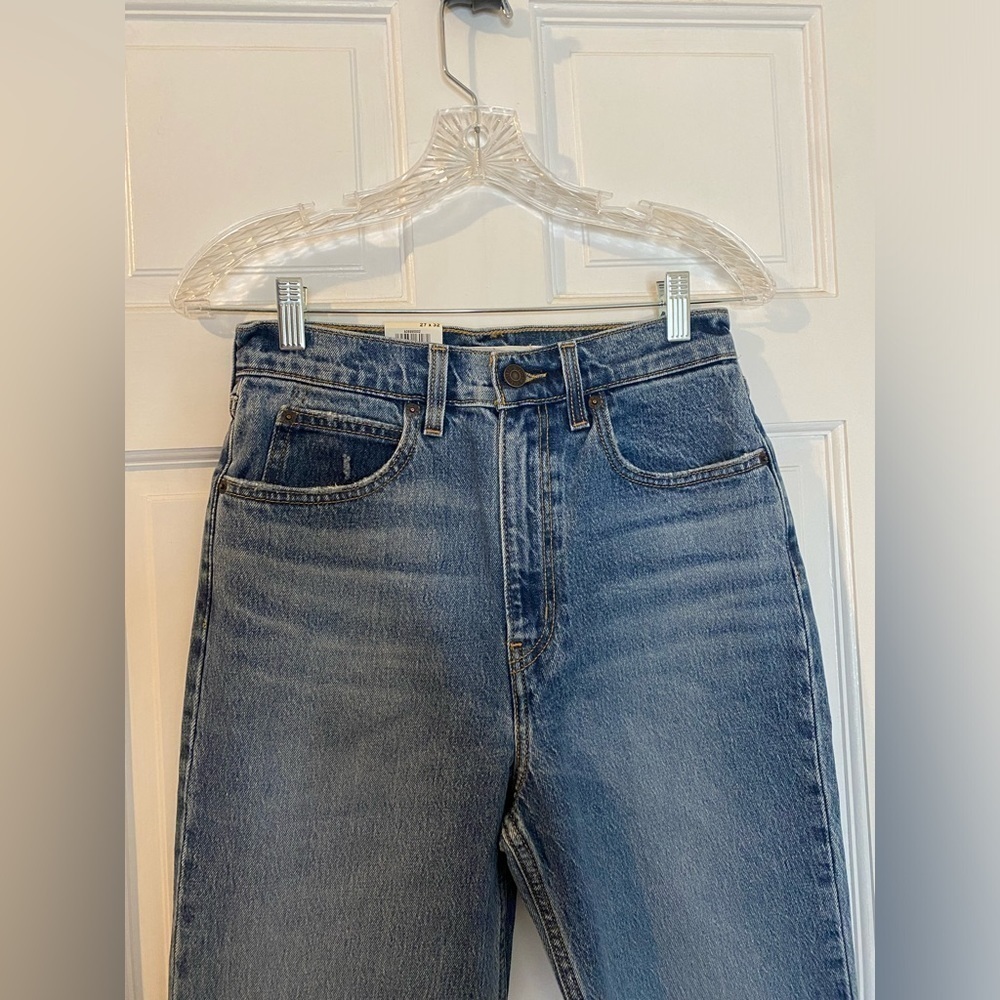 NWT LEVI’S PREMIUM 70’s HIGH RISE FLARE WOMEN'S JEANS - Sonoma Step - Dark Wash - Picture 9 of 9